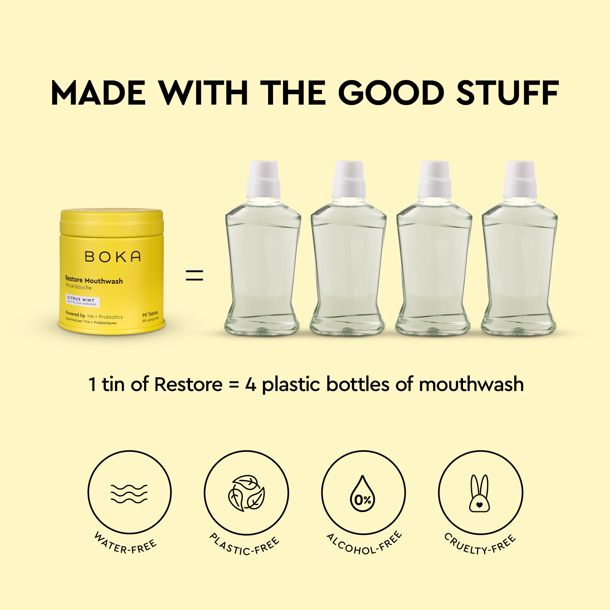 Hydroxyapatite tablets replacing fluoride for enamel remineralization