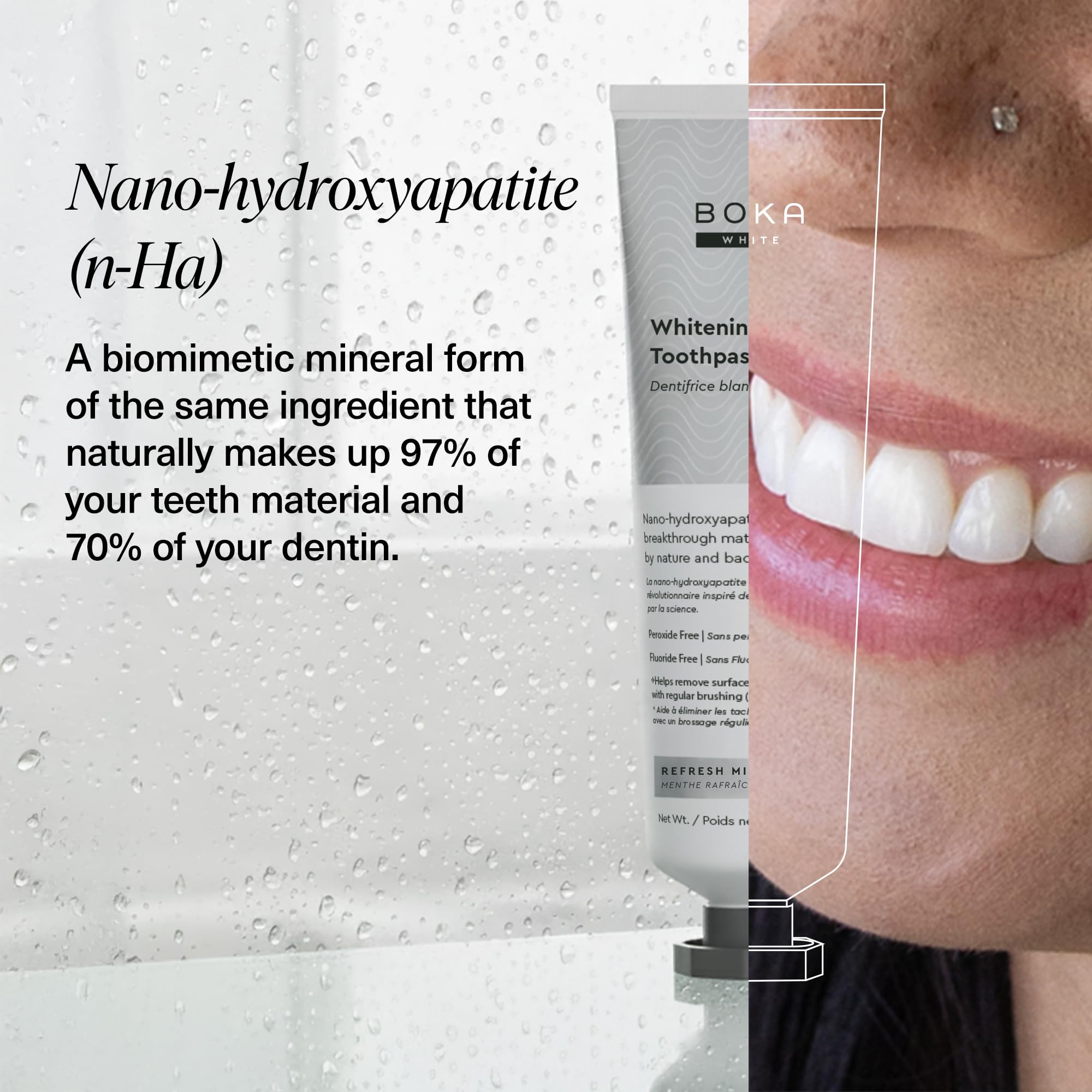Biocompatible toothpaste free from fluoride, sulfates, parabens