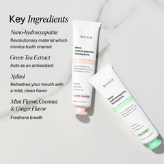 Flavors graphic for fluoride-free toothpaste