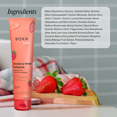 Gentle toothpaste for sensitive kids' teeth, fluoride-free
