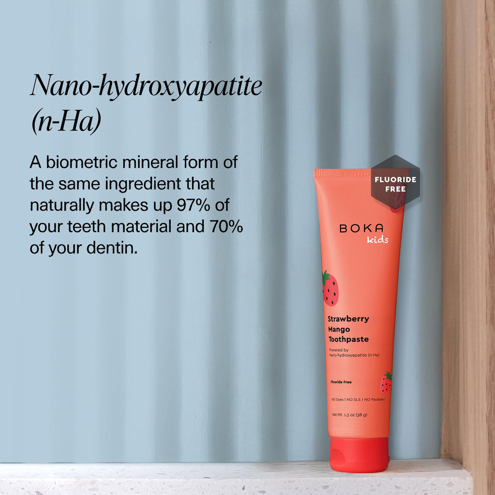 US manufactured Boka fluoride-free toothpaste 1.3 oz 2-pack