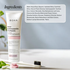 US-manufactured Boka toothpaste packaging, 4 oz