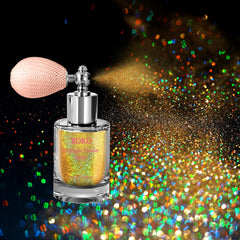 Boko Body Glitter Spray adds holographic gold shine to skin for radiant glow