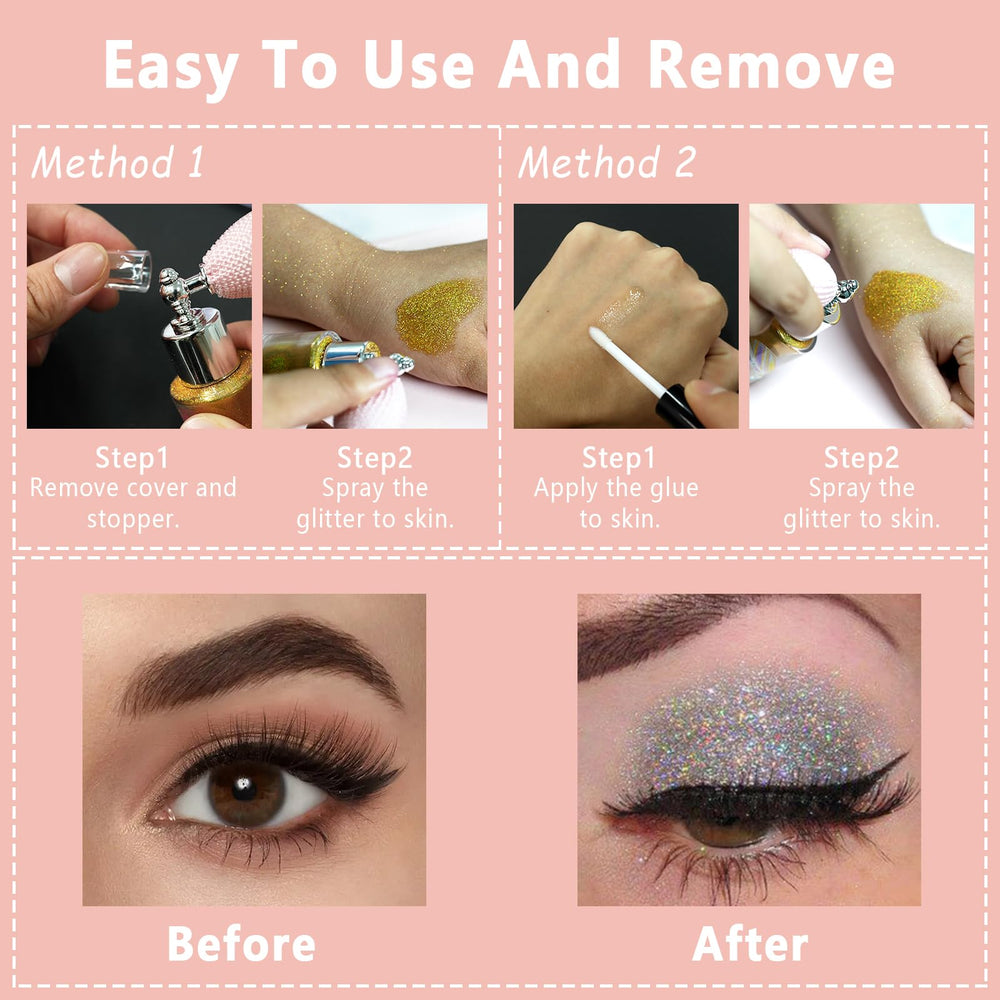 Boko glitter glue for face to secure glitter and extend wear