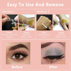 Boko glitter glue for face to secure glitter and extend wear