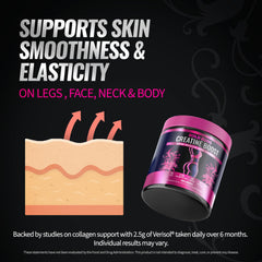 Verisol collagen emphasizes skin elasticity for cellulite-prone areas