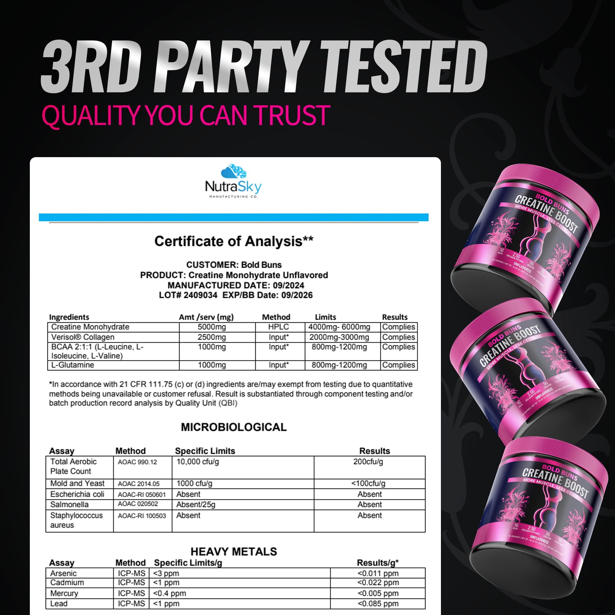 Quality seals: third-party testing and GMP compliance