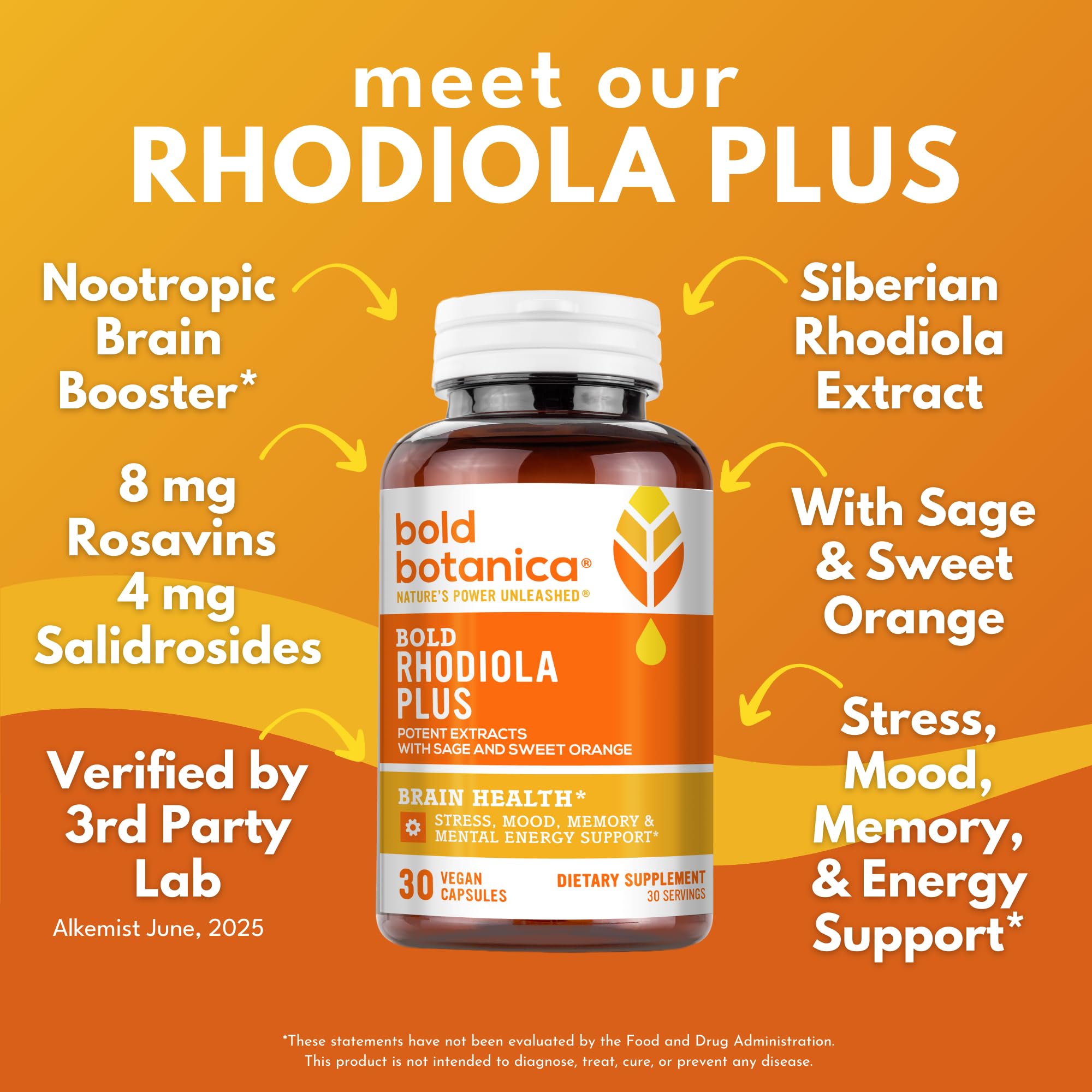Rhodiola Rosea extract and Rosavins imagery