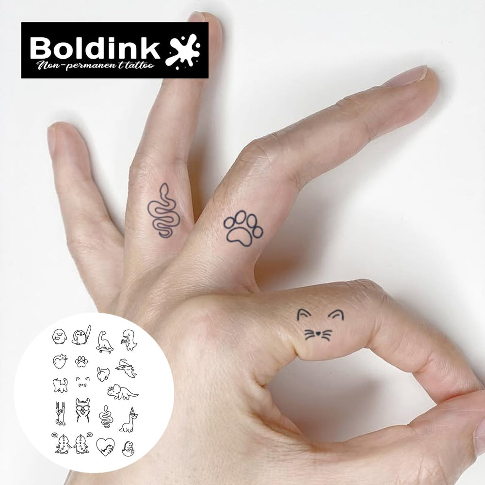 Boldink animal doodle patterns for versatile styling options.
