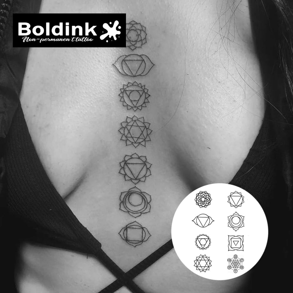 Boldink Geometric Patterns 2 design detail close-up, precise lines for authentic look