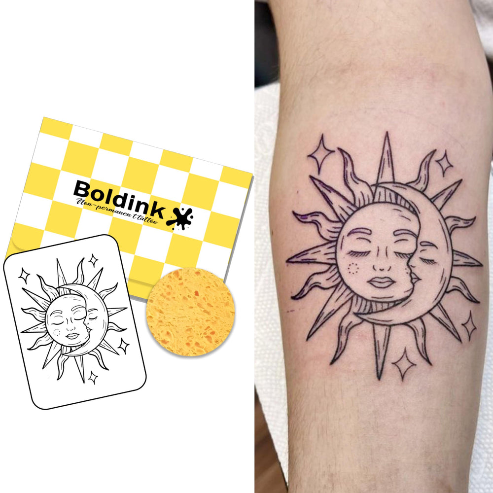 Boldink Sun and Moon 3 packaging featuring an elegant box and sponge for gifting.