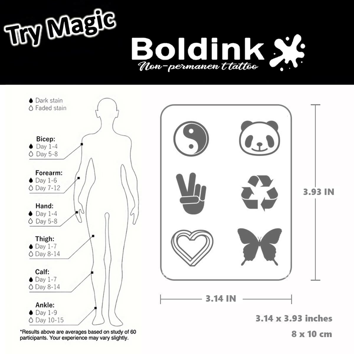 Boldink friction resistant design maintains realistic look