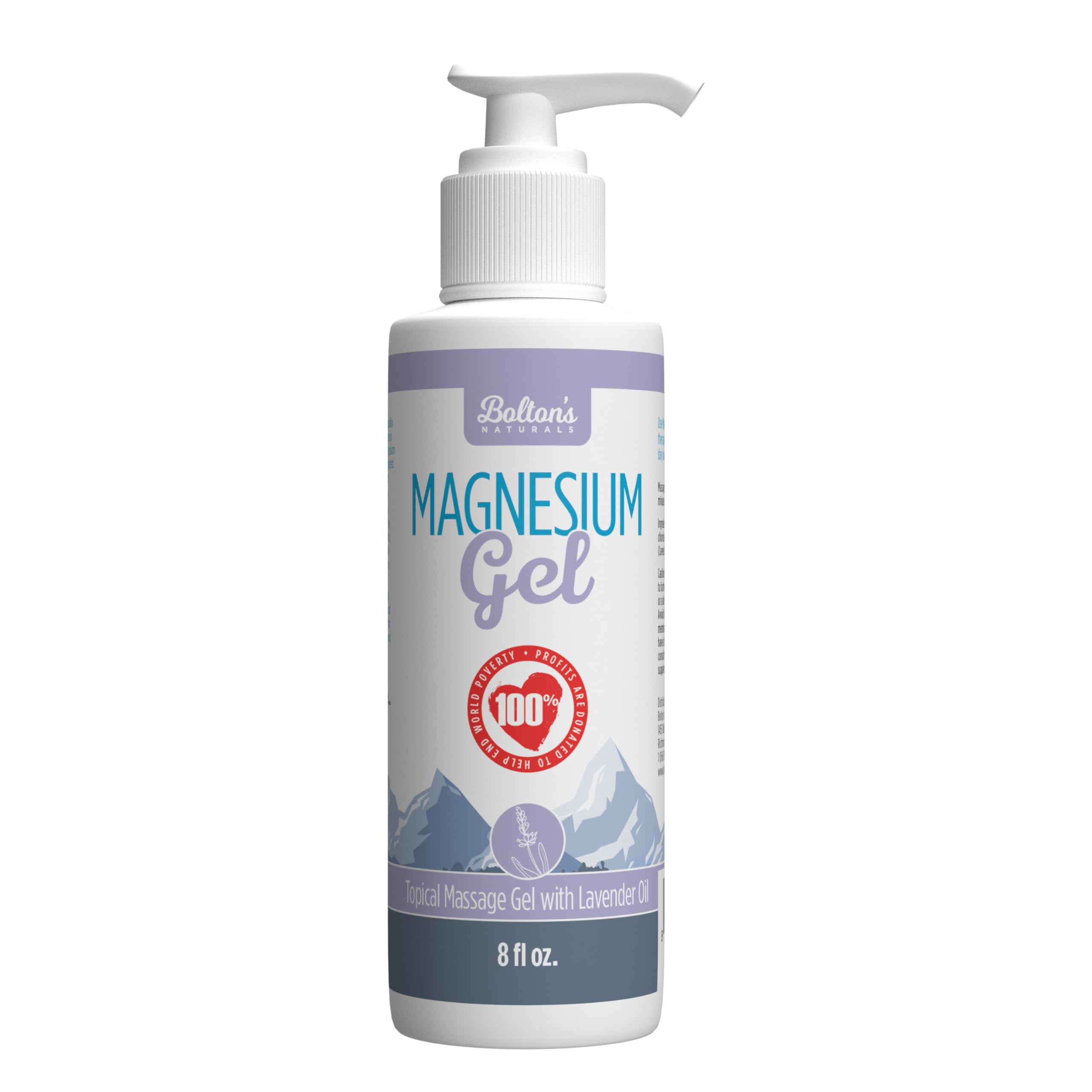 Bolton's Naturals Magnesium Gel Lavender 8 oz bottle