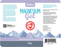 Applying lavender magnesium gel to shoulder