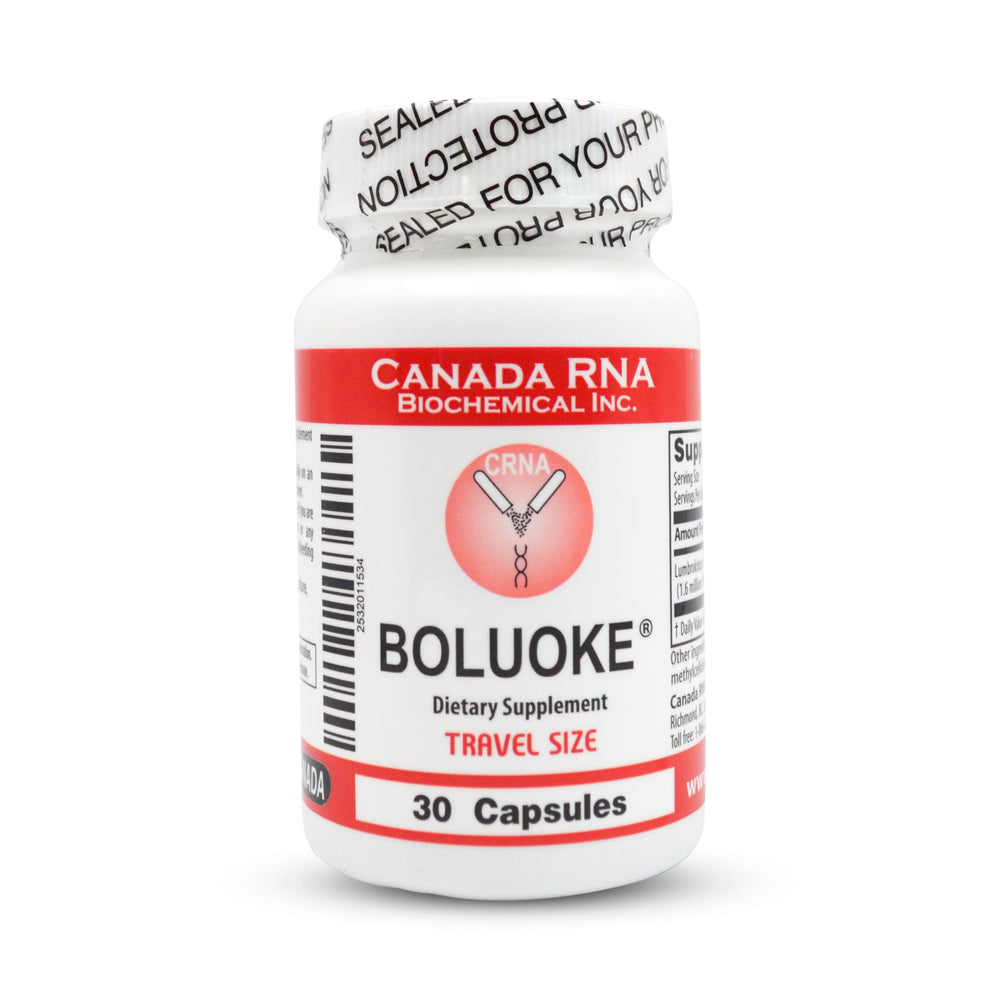 Boluoke Canada RNA Lumbrokinase bottle - front view