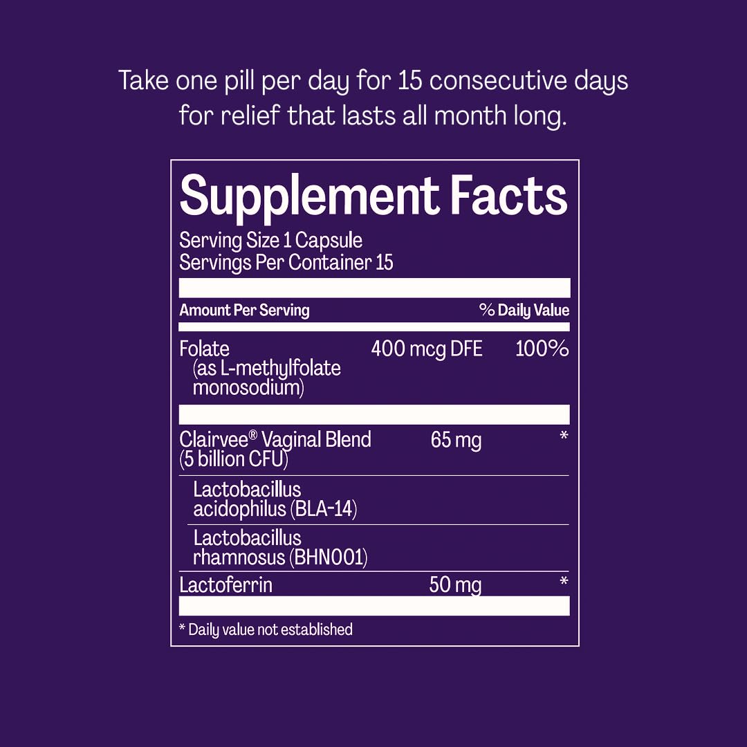 Bonafide Clairvee lab-facts graphic conveys hormone-free results
