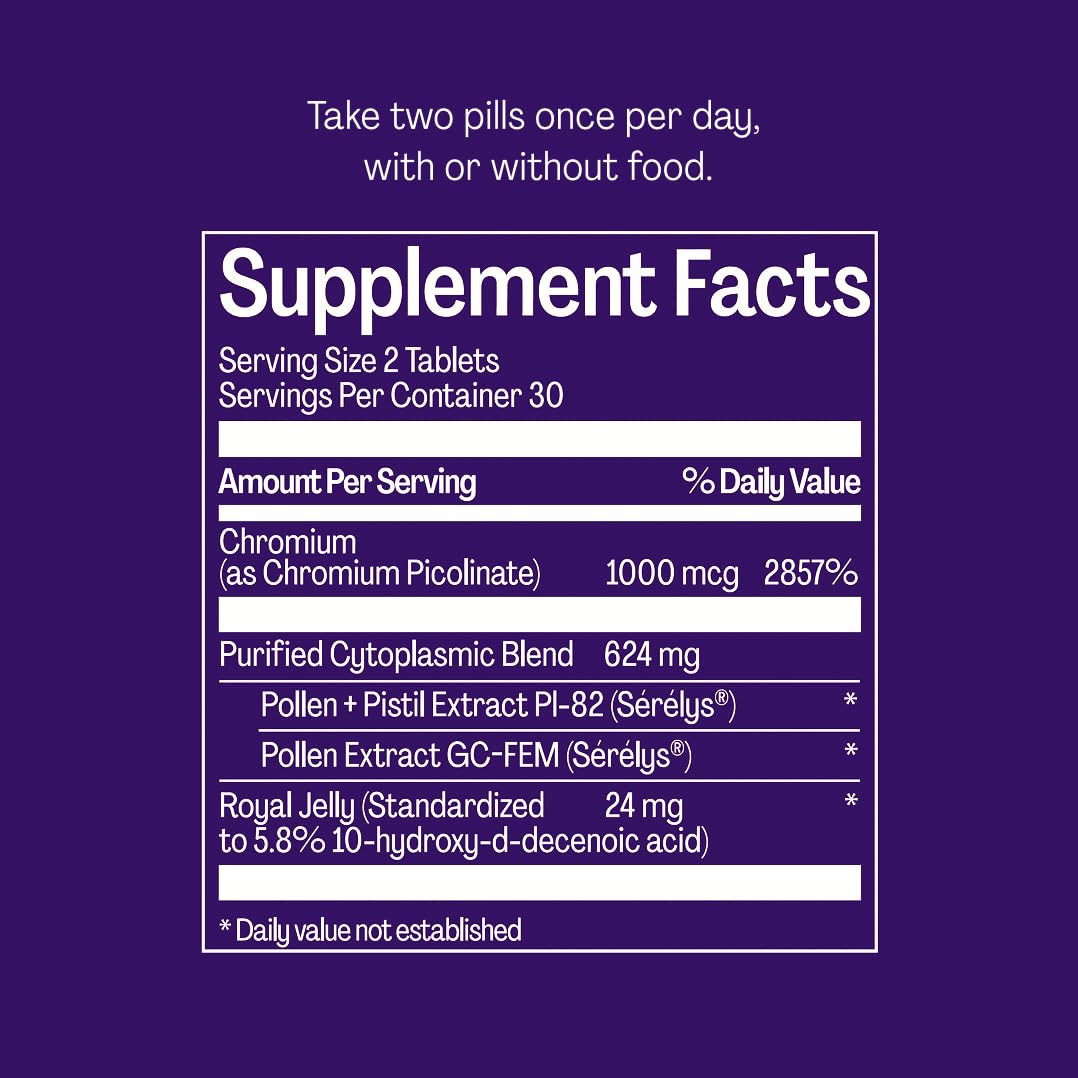 Bonafide Serenol ingredients chart illustrating Swedish botanicals and royal jelly