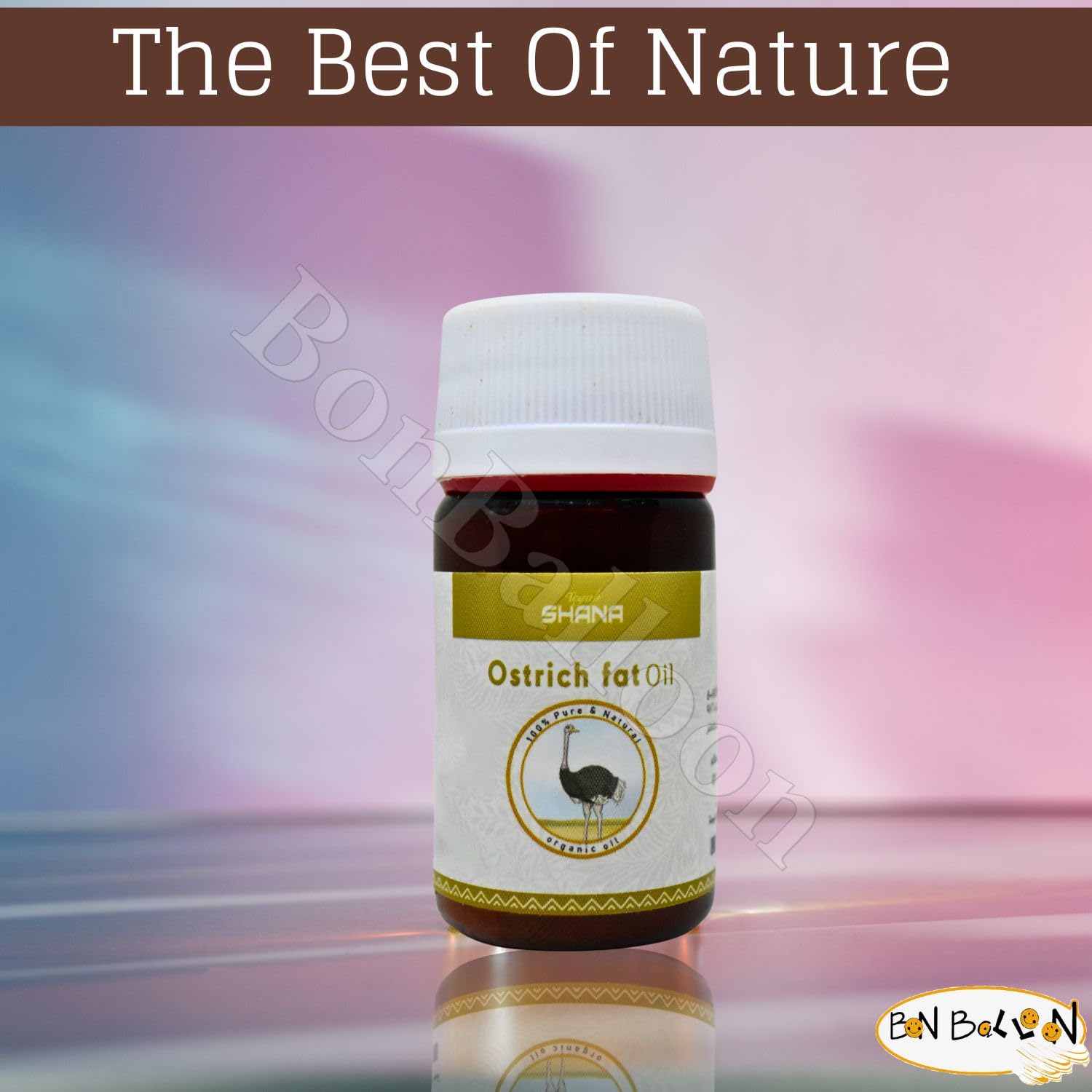 bonballoon Shana Ostrich Oil made in Egypt certification badge