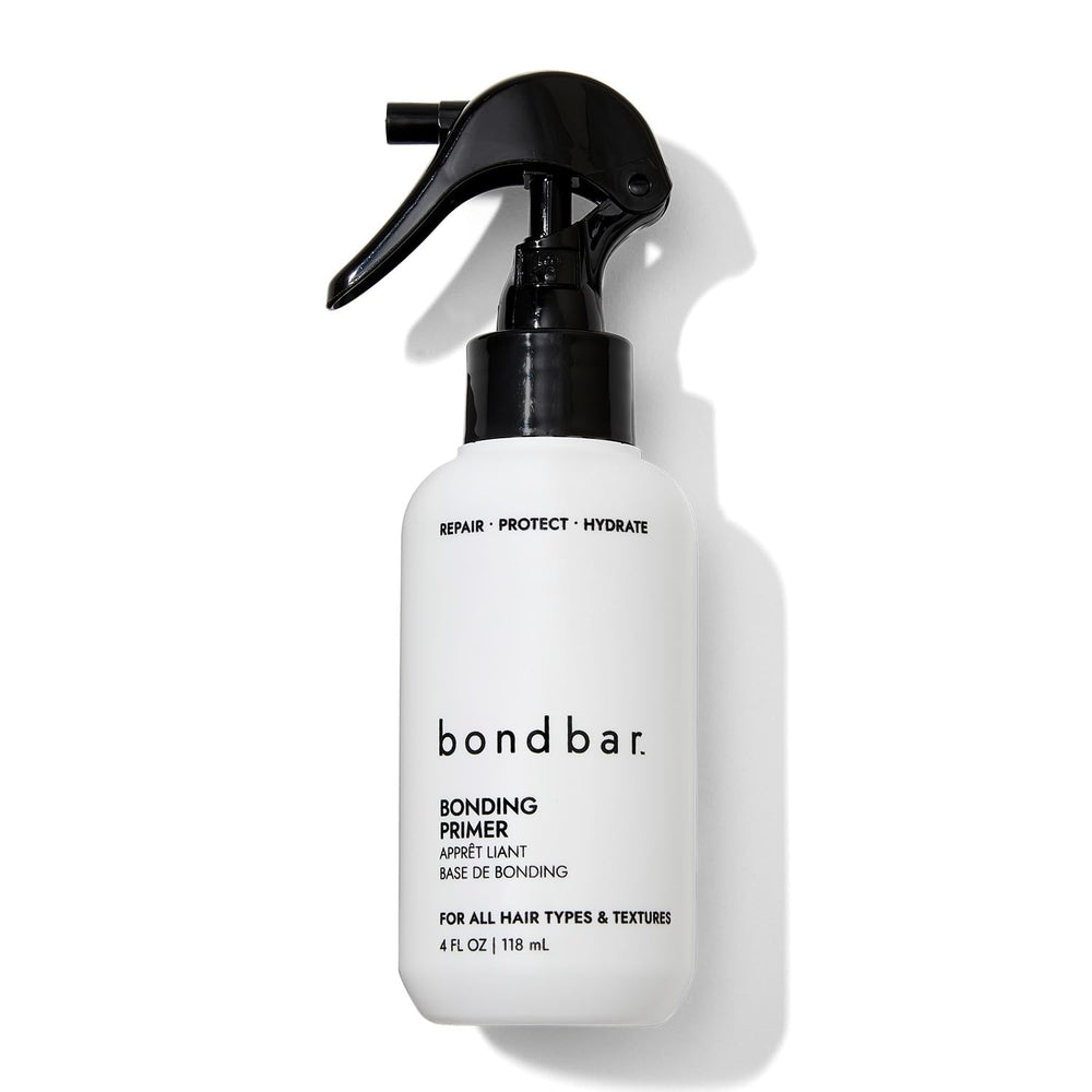 Bondbar Repair Treatment bottle close-up showing sulfate-free formula for damaged hair.