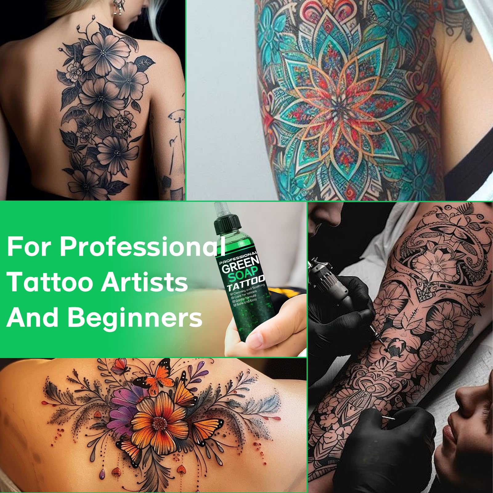 Bondtech Jabón Verde Tattoo: preparación de la piel antes del tatuaje