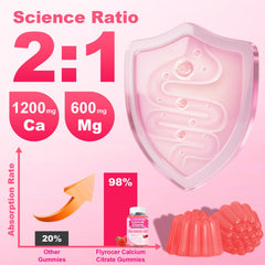 Label emphasizing bone density support with D3 and K2.
