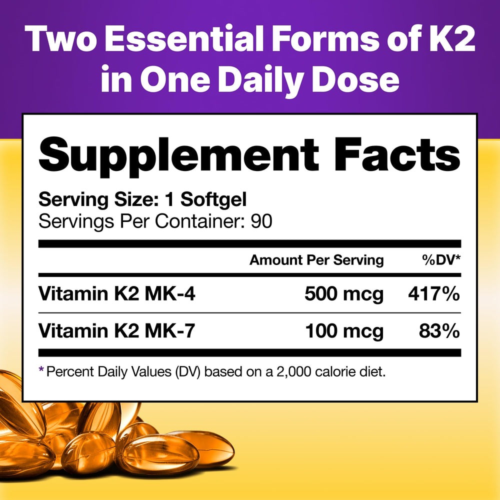 K2 supports bone health and calcium transport
