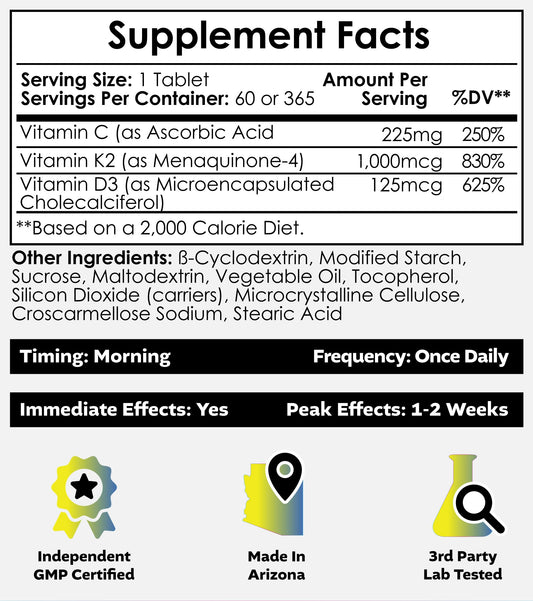 Diagram illustrating calcium absorption supporting bone health
