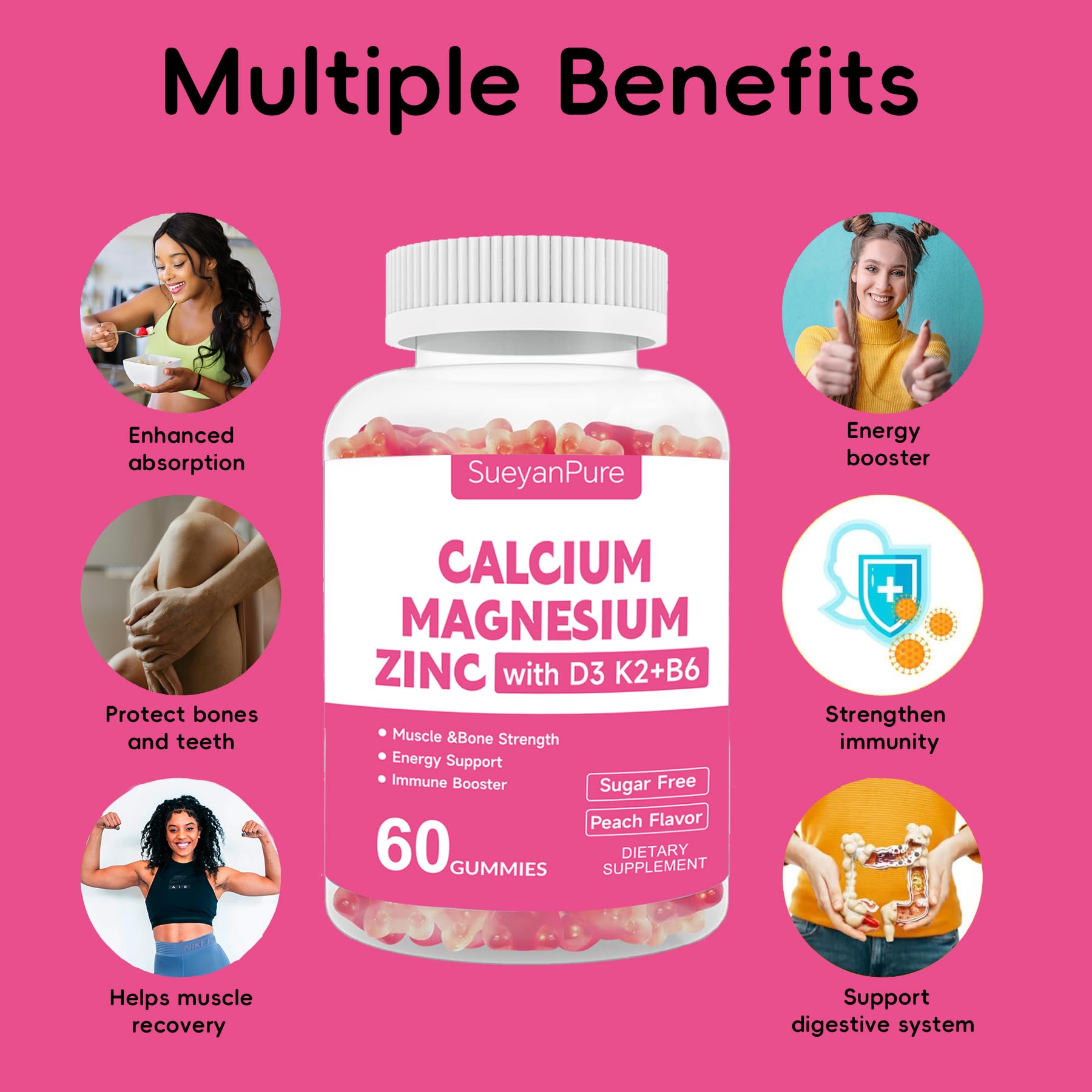 Bone health support gummies packaging