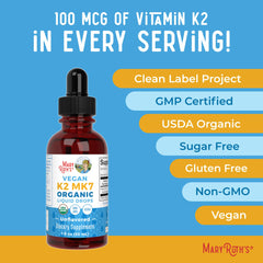 Bone health support with MaryRuth Organics K2 drops