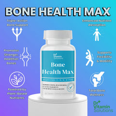 Calcium and magnesium symbols representing bone density