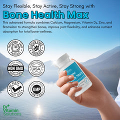 Product packaging and tablet display for Bone Health Max