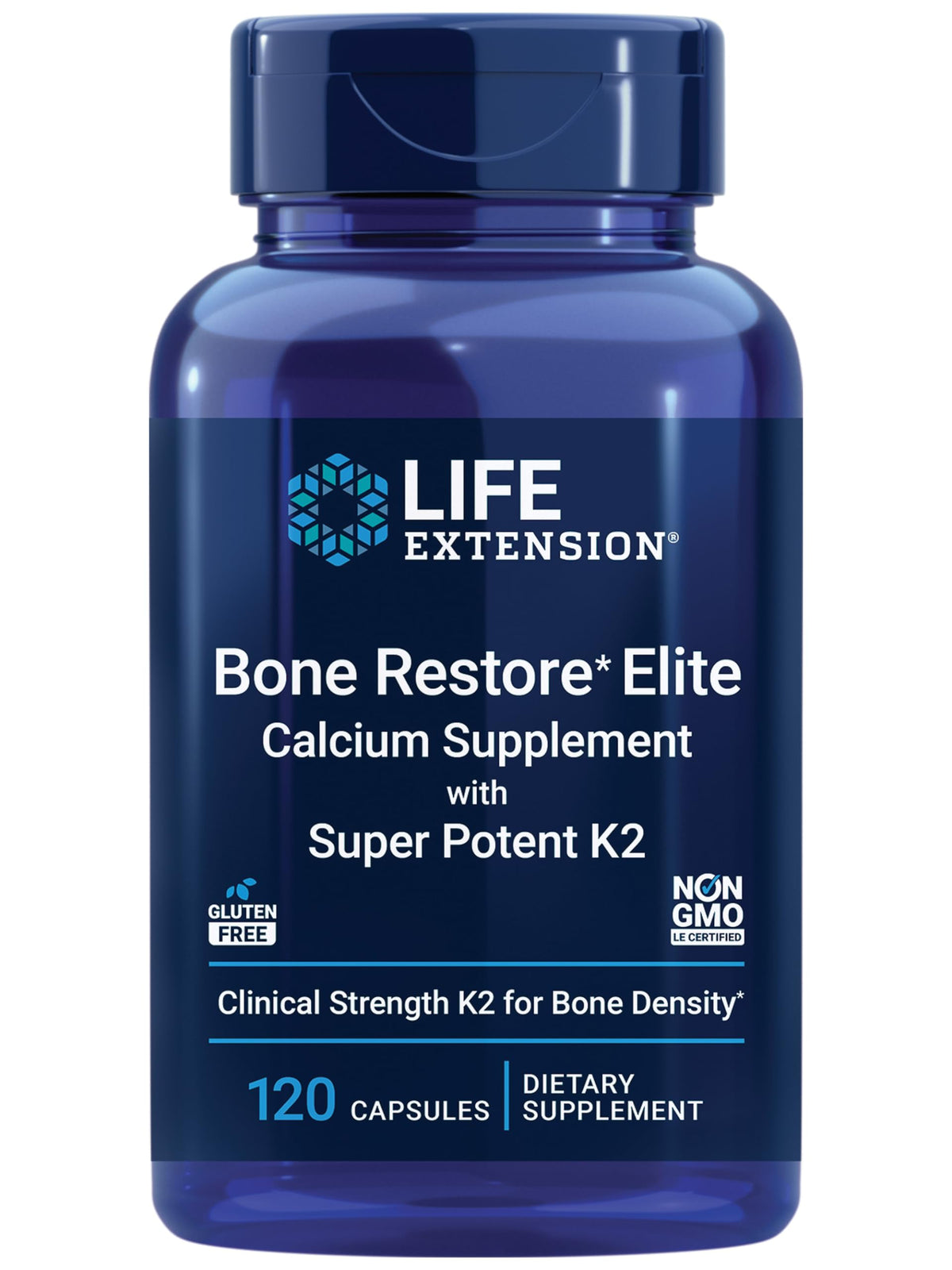 Life Extension Bone Restore Elite bottle on white background