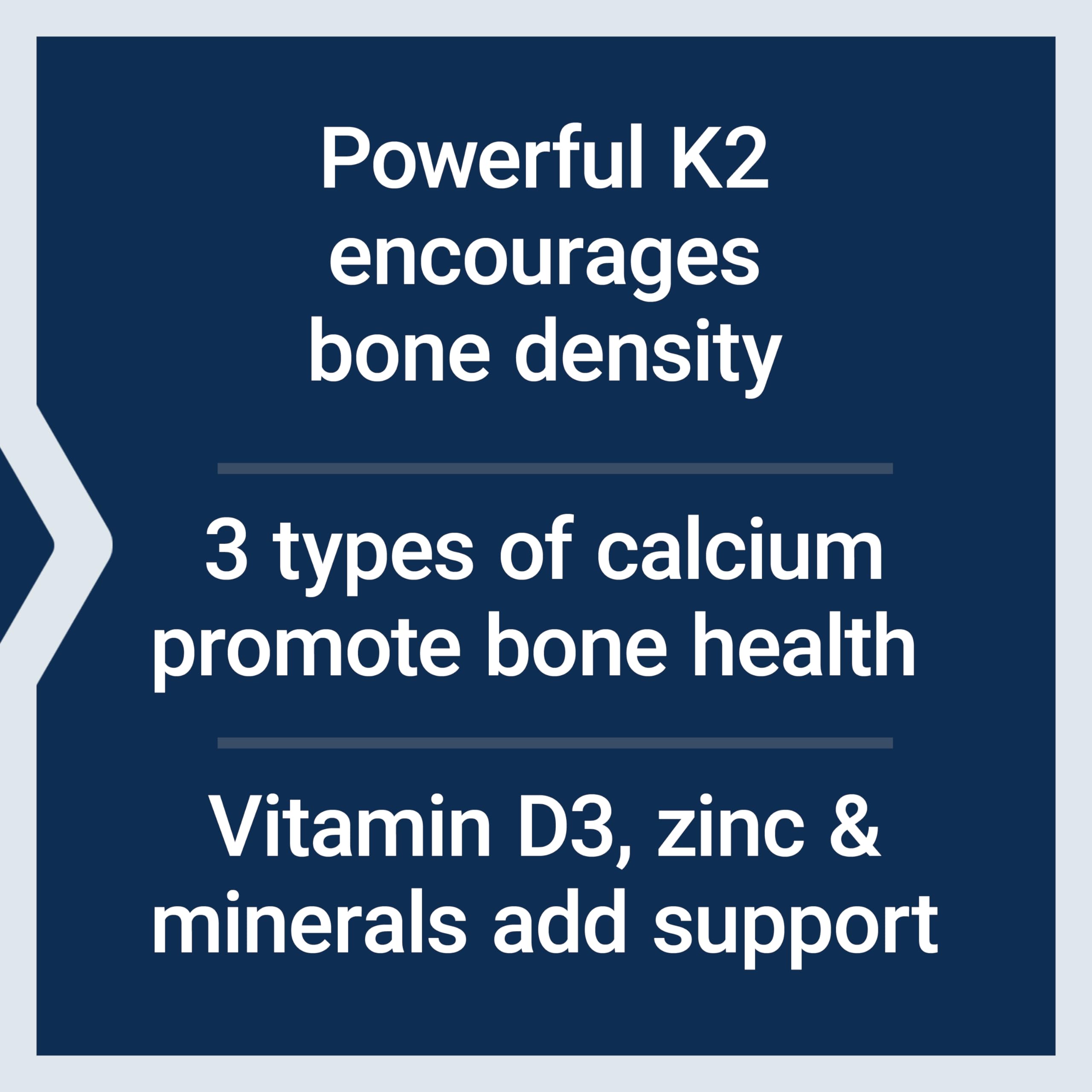 Calcium blend with 700 mg from three highly absorbable forms