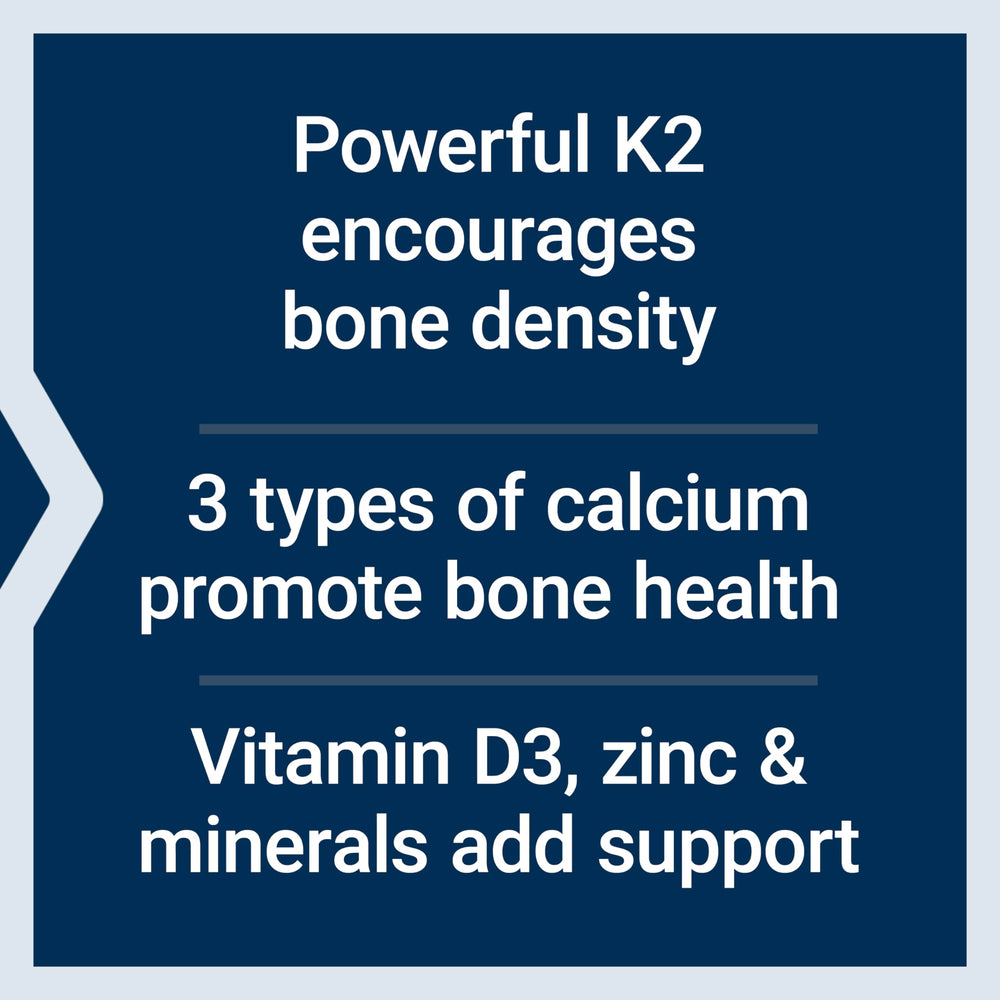 Calcium blend with 700 mg from three highly absorbable forms