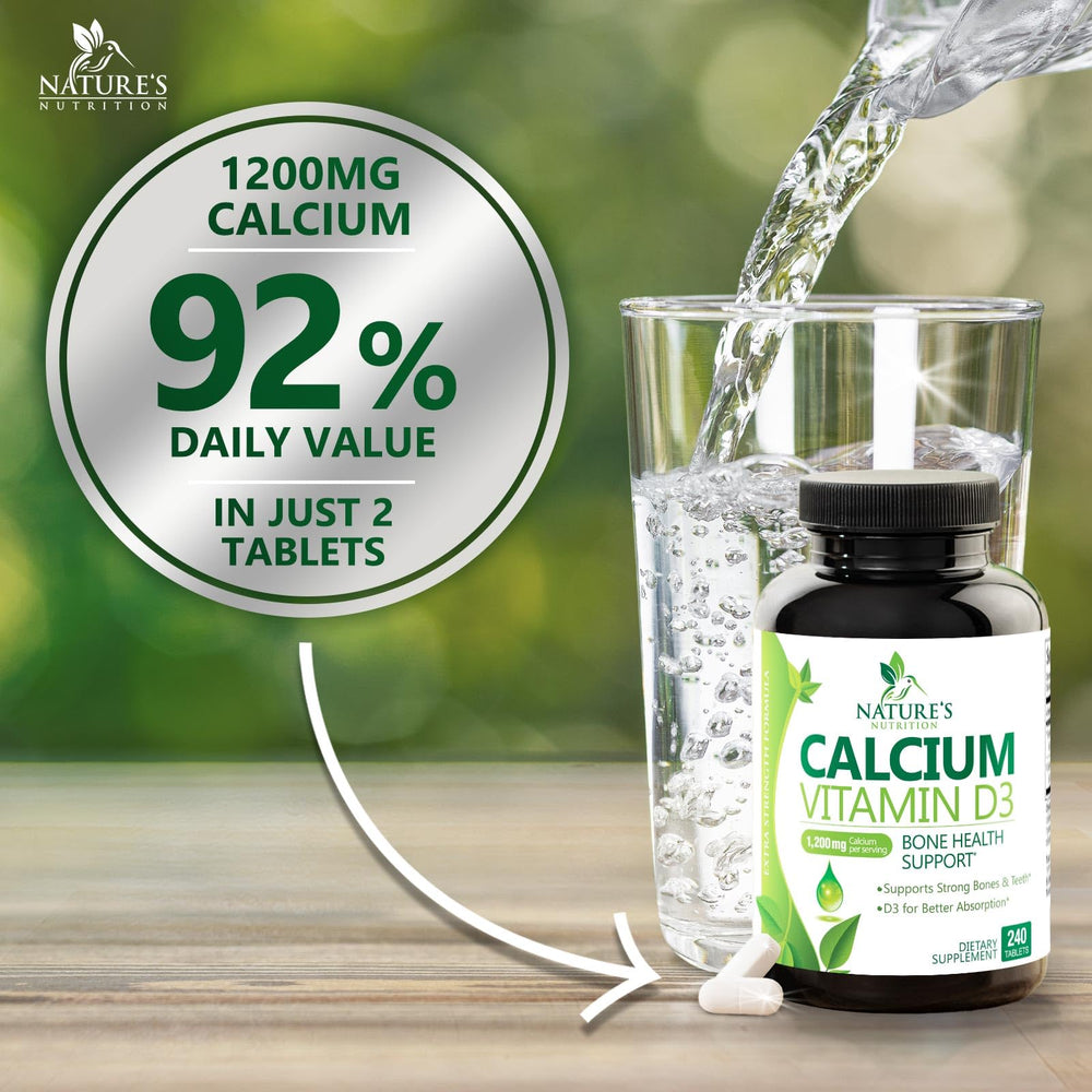 Bones and teeth health with 1200 mg calcium