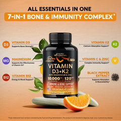 Bone and teeth health vitamins product illustration