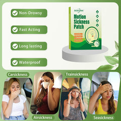 BONIORRI Patches on the navel offer discreet motion relief.