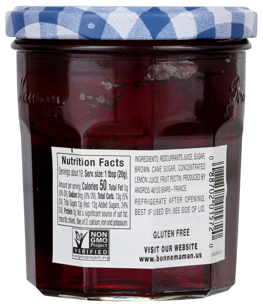 Bonne Maman Red Currant Jelly back view