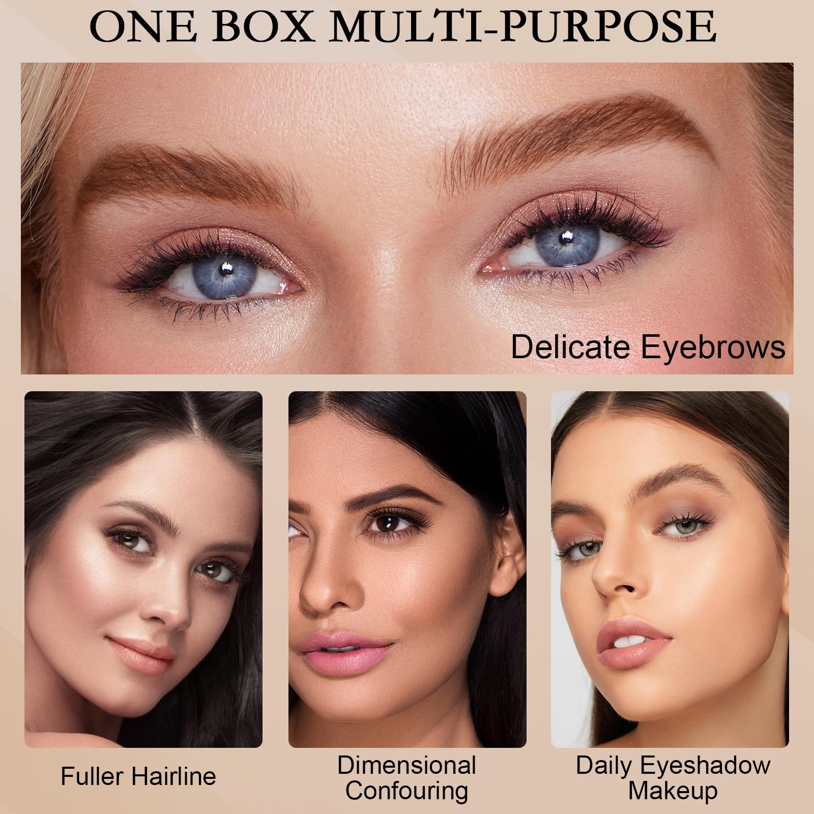 Boobeen brow powder used to fill hairline and conceal thinning areas.
