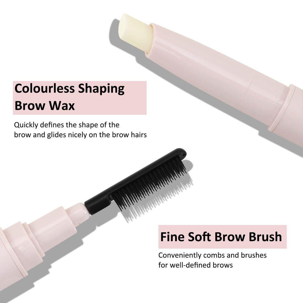 Boobeen Brow Wax clear formula for a non-sticky, natural finish.