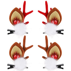 Boobeen Christmas hair clip with antlers and ears adds festive flair for parties