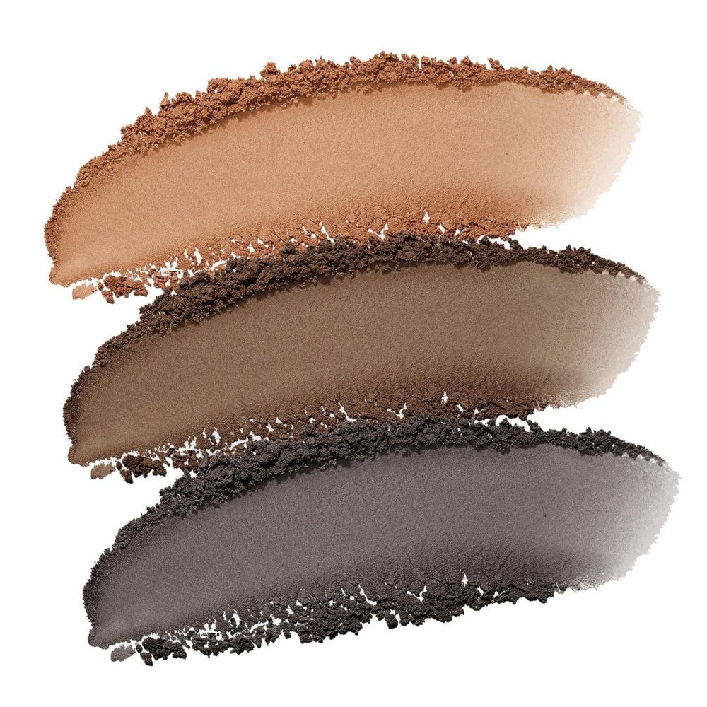 Boobeen eyebrow powder application brush in use for precise filling.