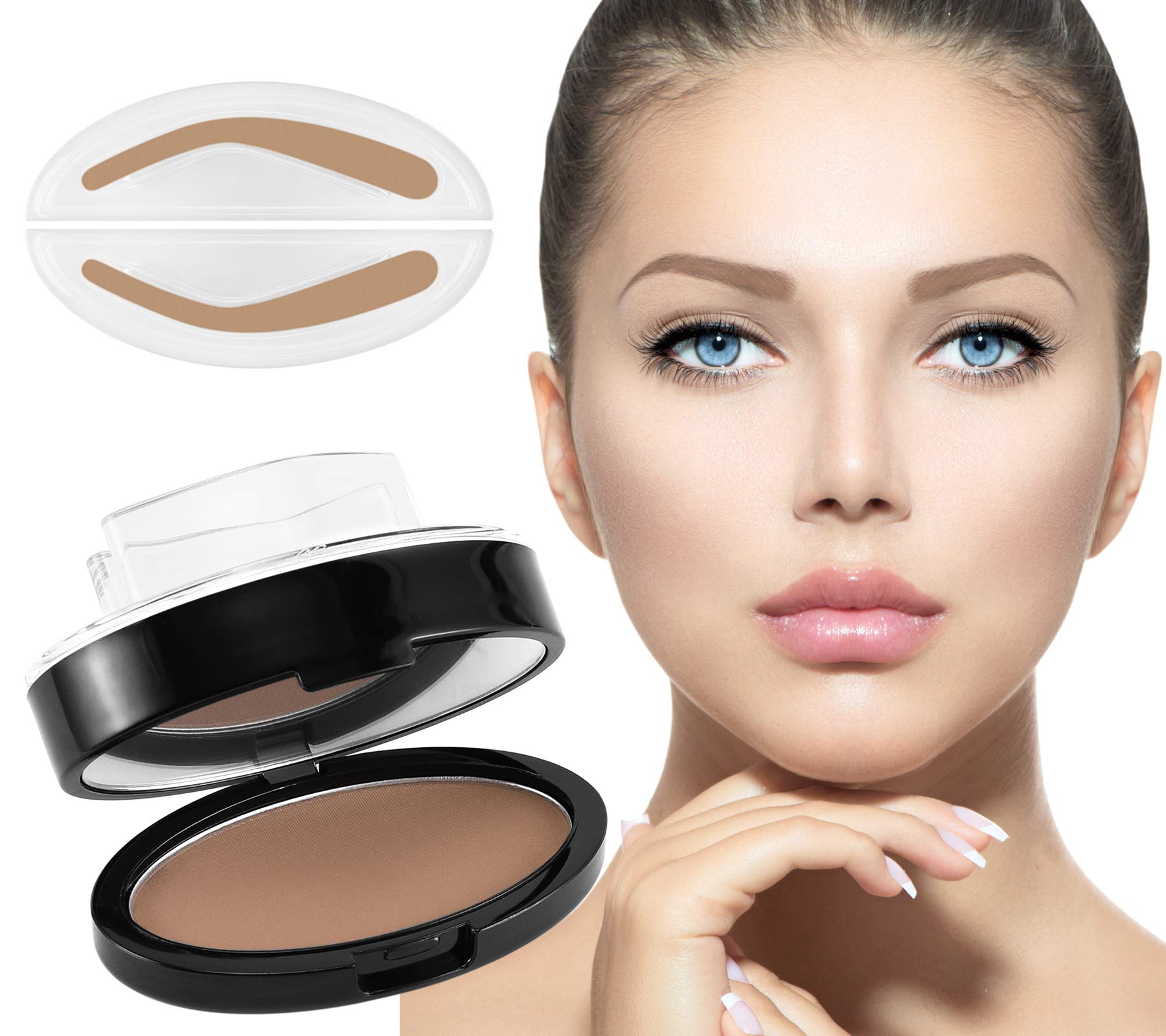 Boobeen Eyebrow Seal Stamp Powder packaging shown for easy brows