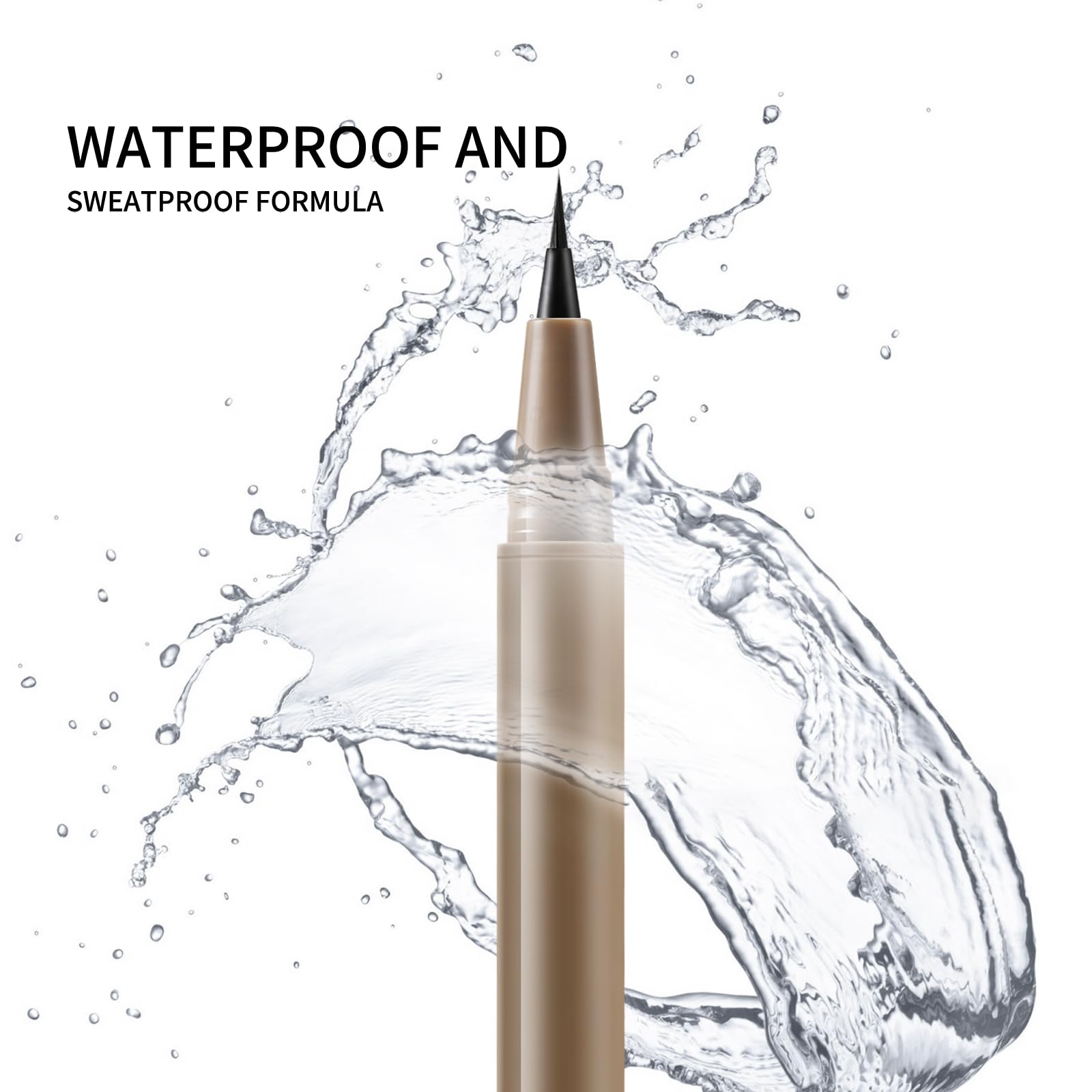 Boobeen Eyeliner Liquid Pen easy application guide for refined eye makeup.