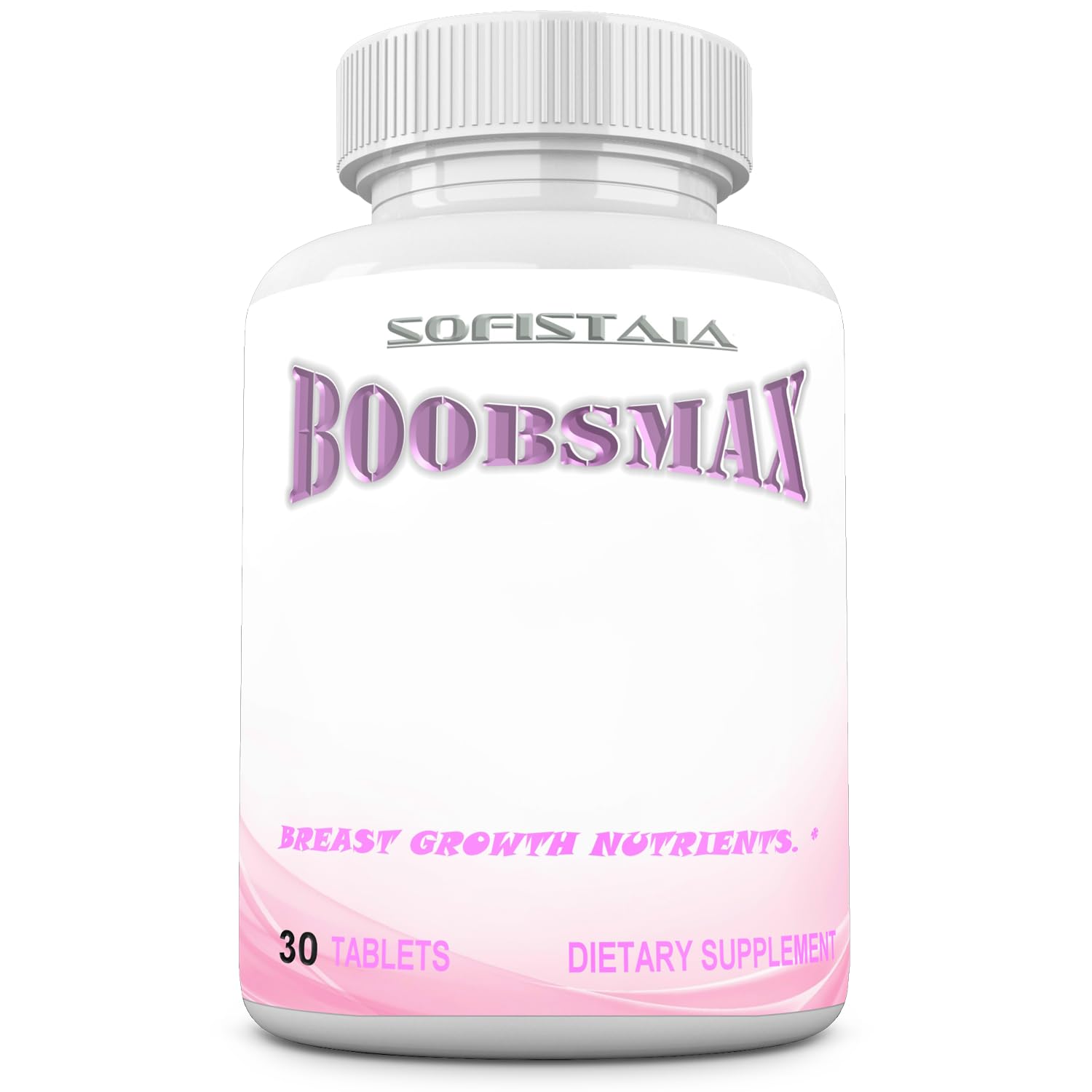 BOOBSMAX bottle with capsules for natural bust enhancement