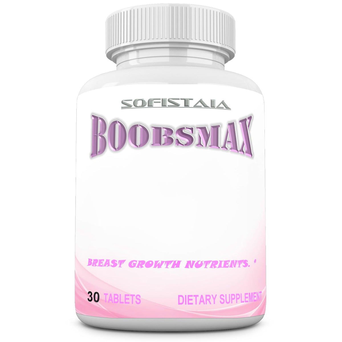 BOOBSMAX bottle with capsules for natural bust enhancement