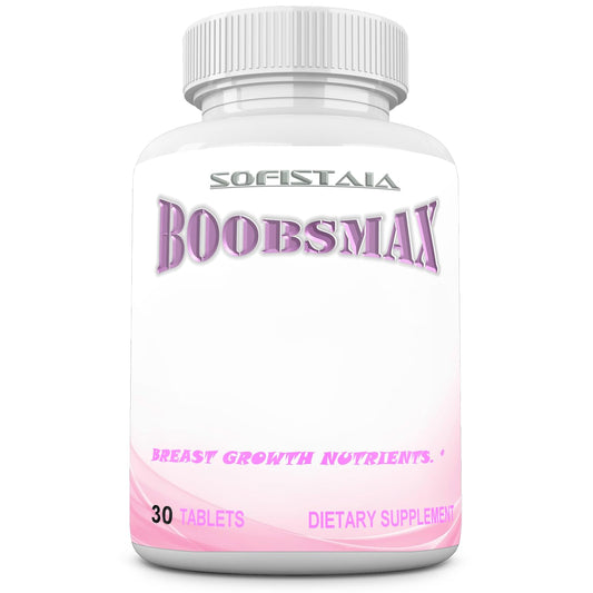 BOOBSMAX bottle with capsules for natural bust enhancement