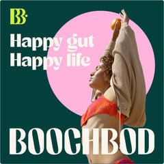 BoochBod Probiotic gummies benefits infographic for gut health support