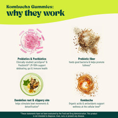 BoochBod Probiotic gummies close up highlighting color and texture