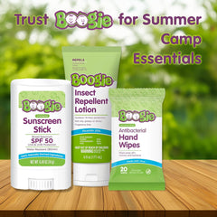 Boogie Insect Repellent Lotion family outdoors scene suggesting long-lasting protection during outdoor activities